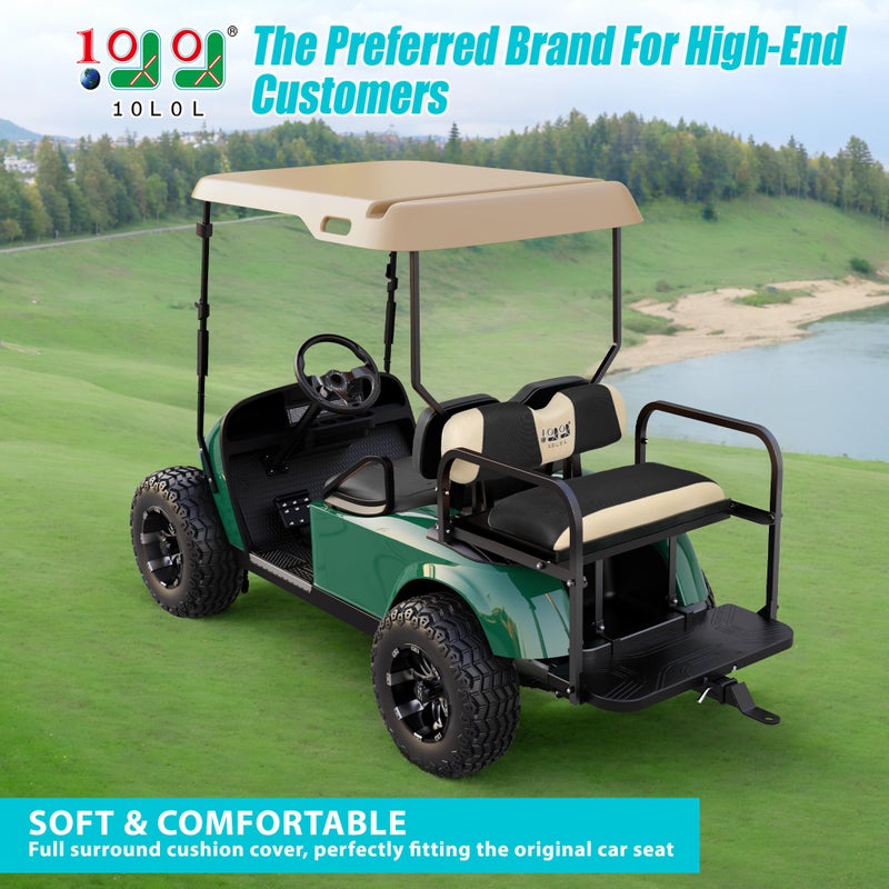 10L0L Universal Golf Cart Rear Seat Cover Dress UP Older Golf Cart Durable Breathable Material Fit Like a Glove for Yamaha EZGO and Club Car, Easy to Install - Image 2